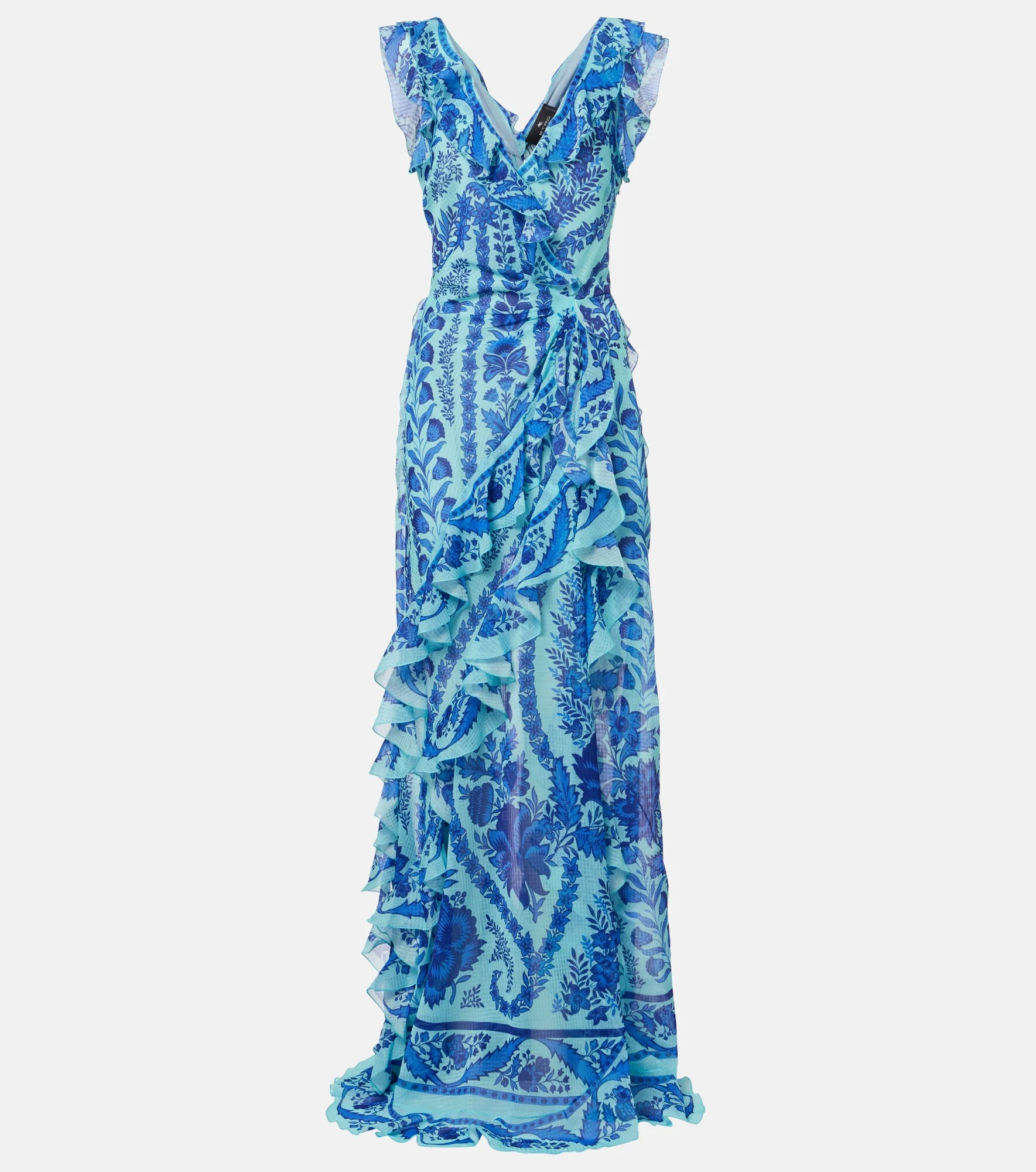 Floral ruffled gown - 1