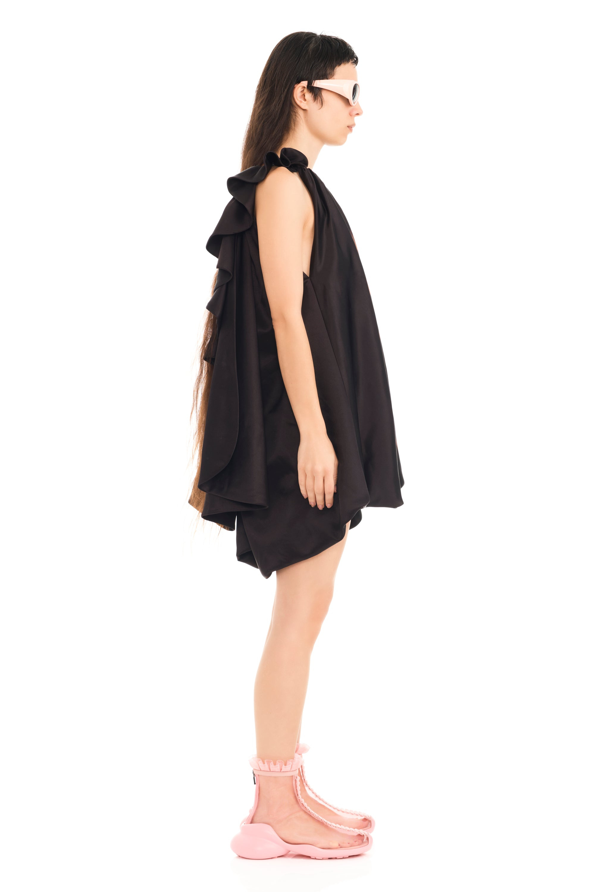 EARTH FADED FLOWER PILLOW DRESS - 4