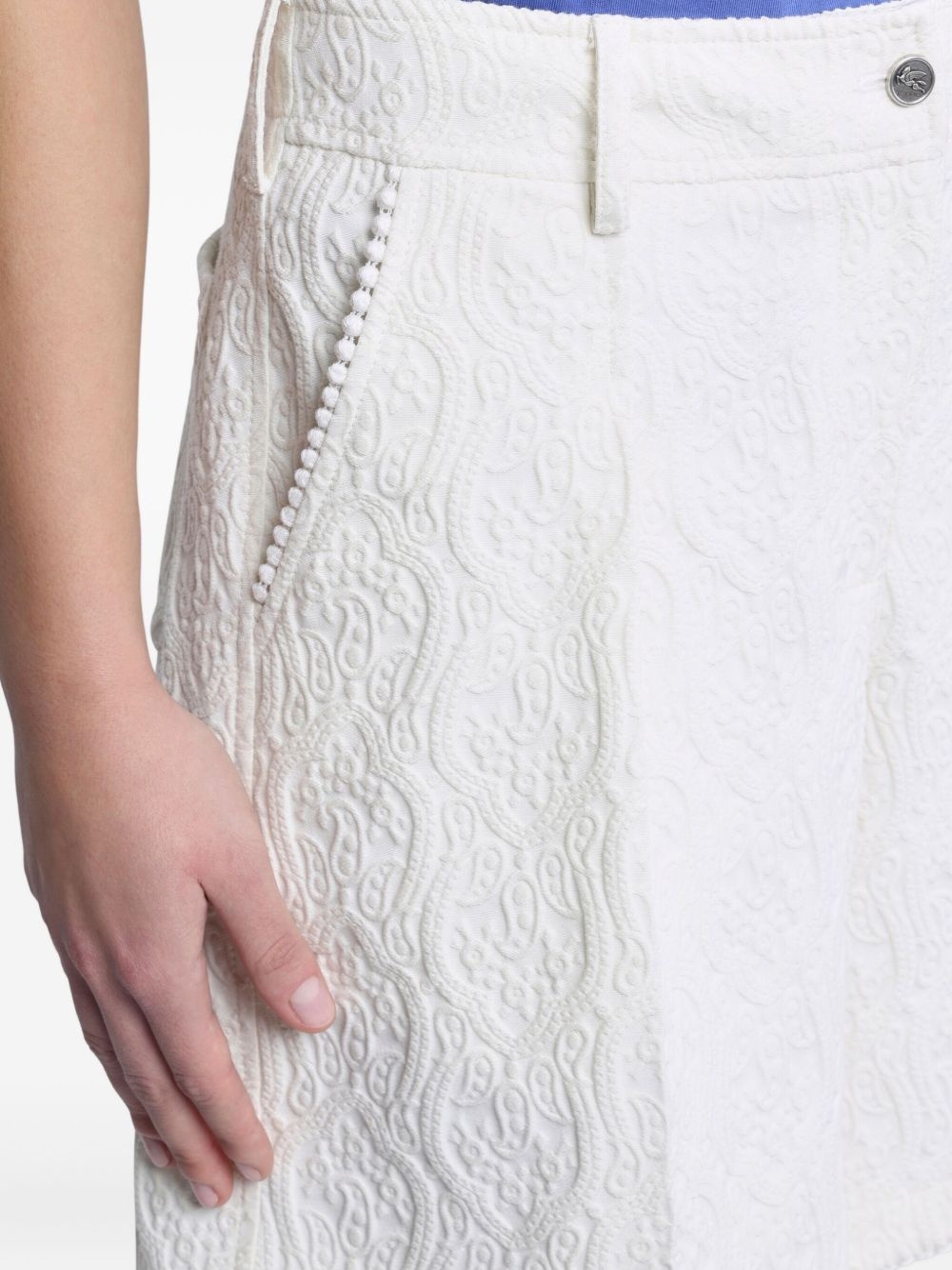 paisley-jacquard bermuda shorts - 5