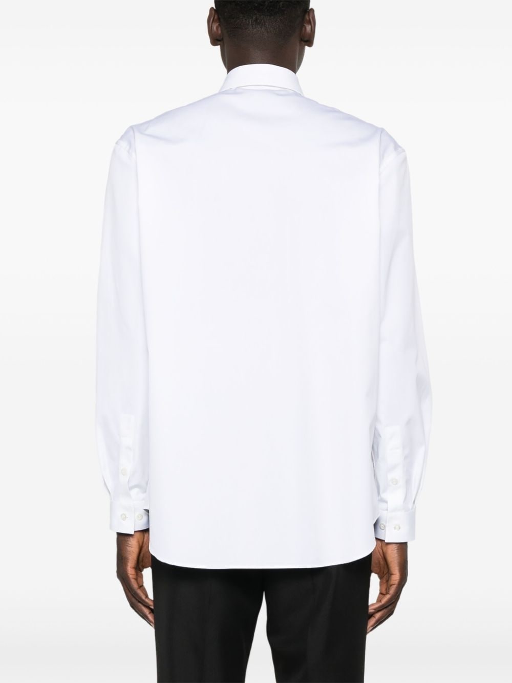 logo-appliquÃ© cotton shirt - 4
