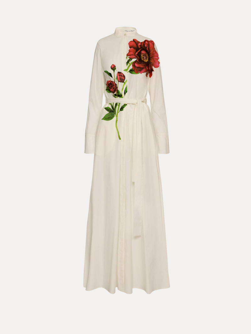 PEONY COTTON POPLIN MAXI DRESS 1