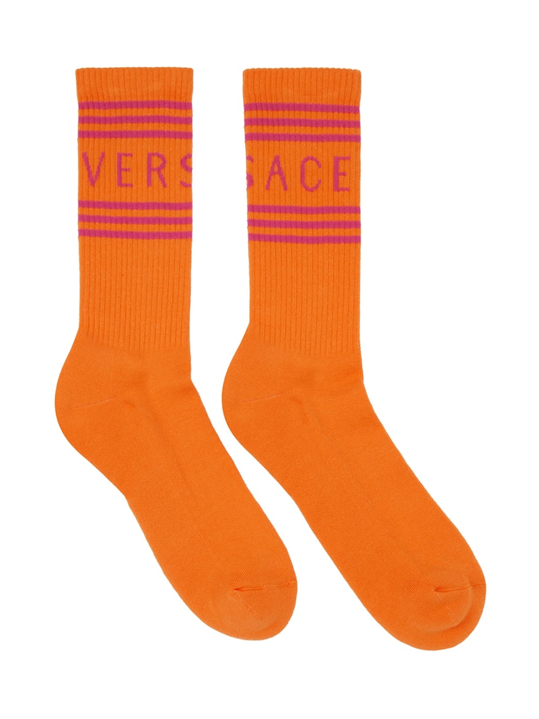 Orange Athletic Socks - 1