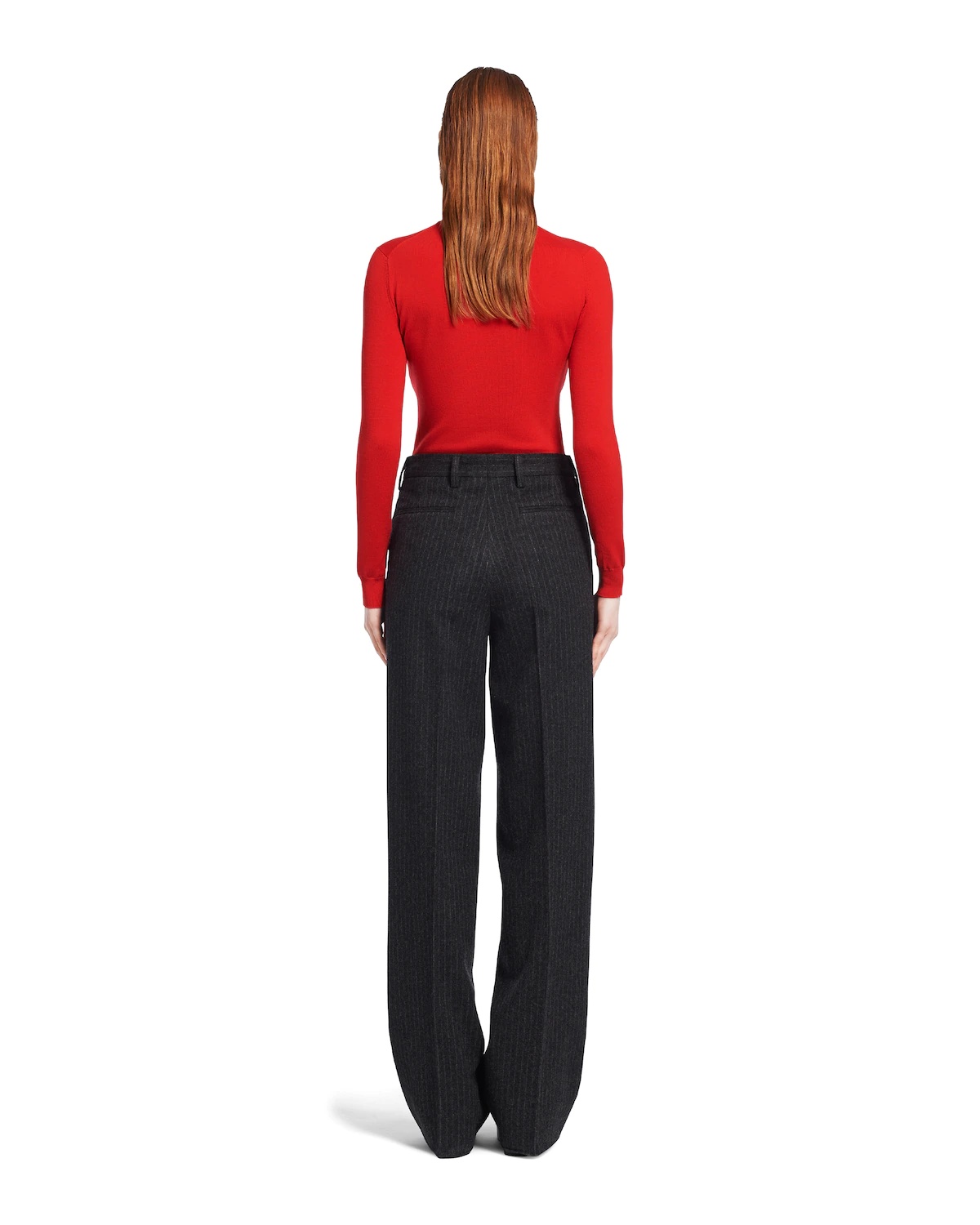 Pinstripe flannel pants - 4