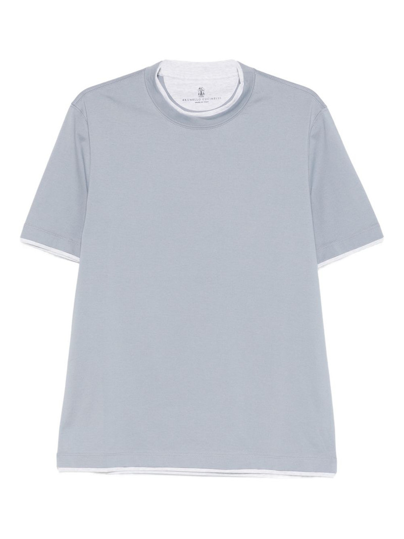 T-shirt with faux-layering 1