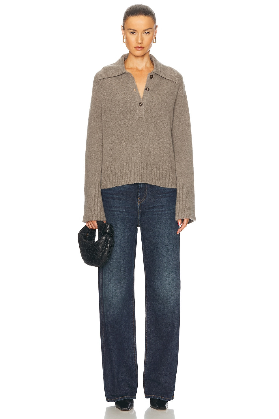Cashmere Stevie Polo Sweater - 4