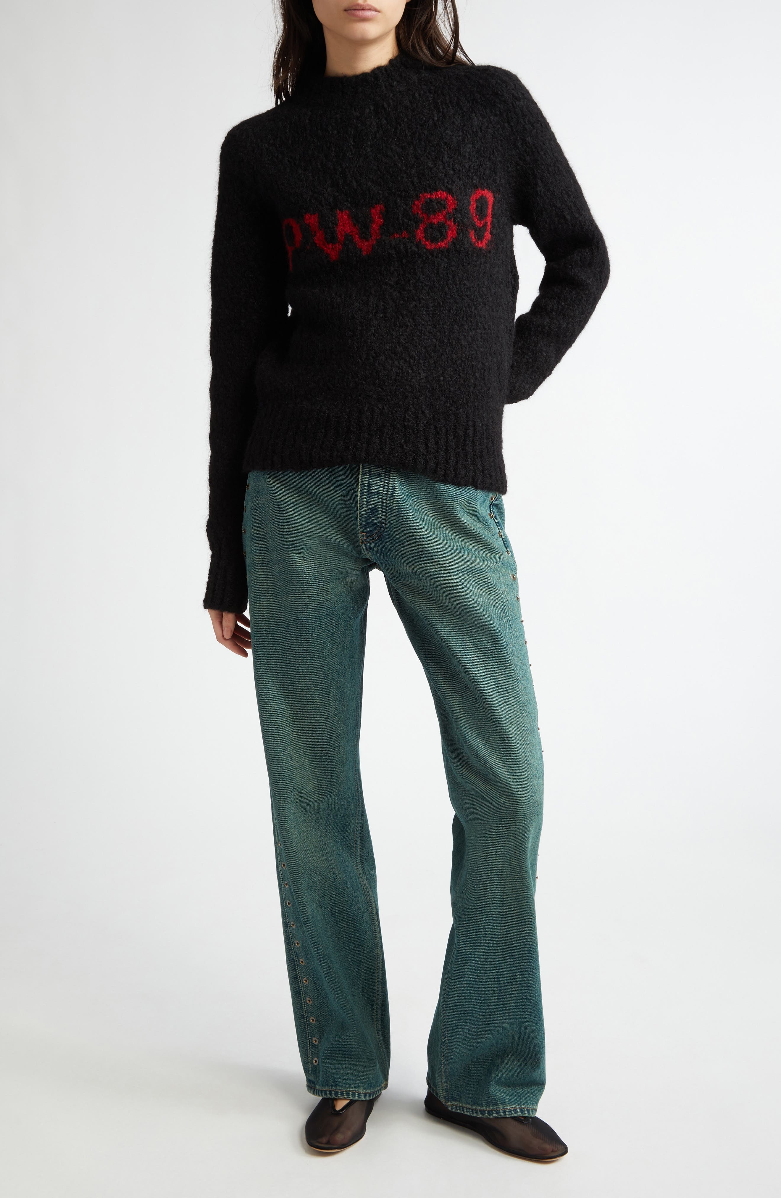 Paloma Wool Solo Graphic Sweater in Black at Nordstrom - 2