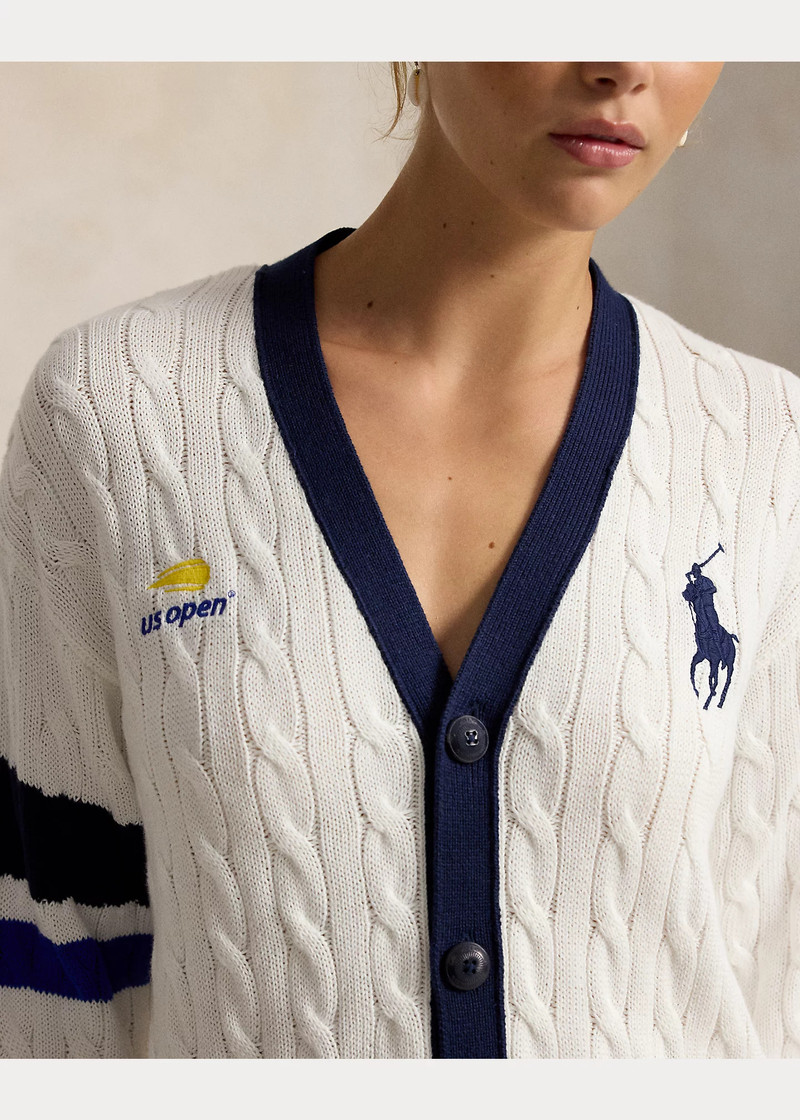US Open Cable-Knit Umpire Cardigan 8
