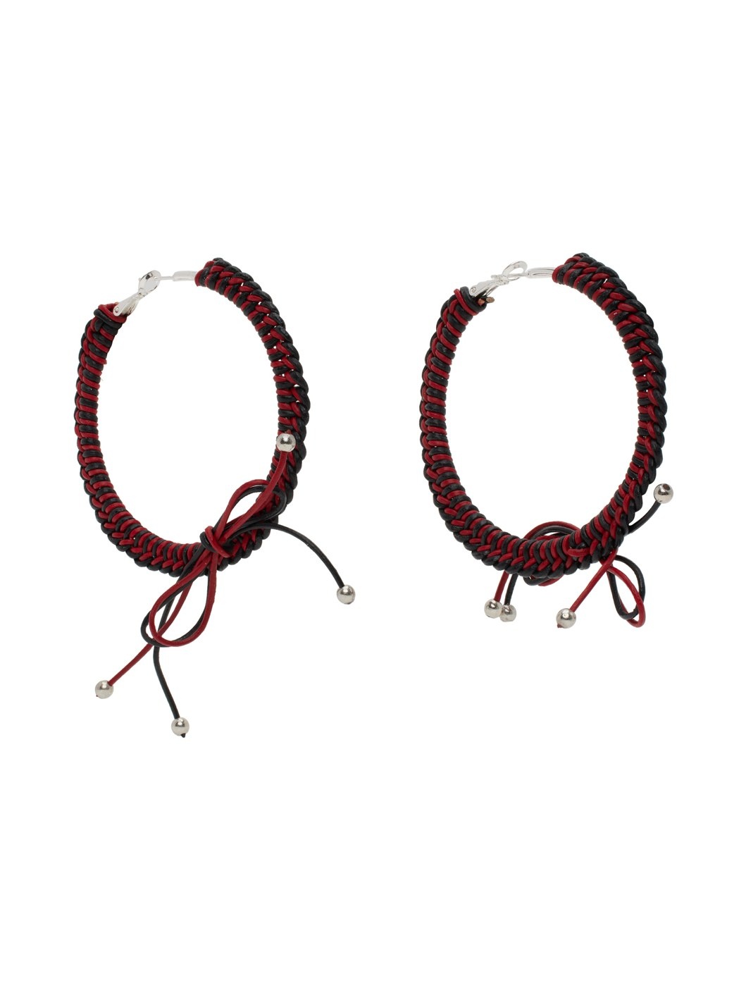 Black & Red Nimbus XL Hoops - 2