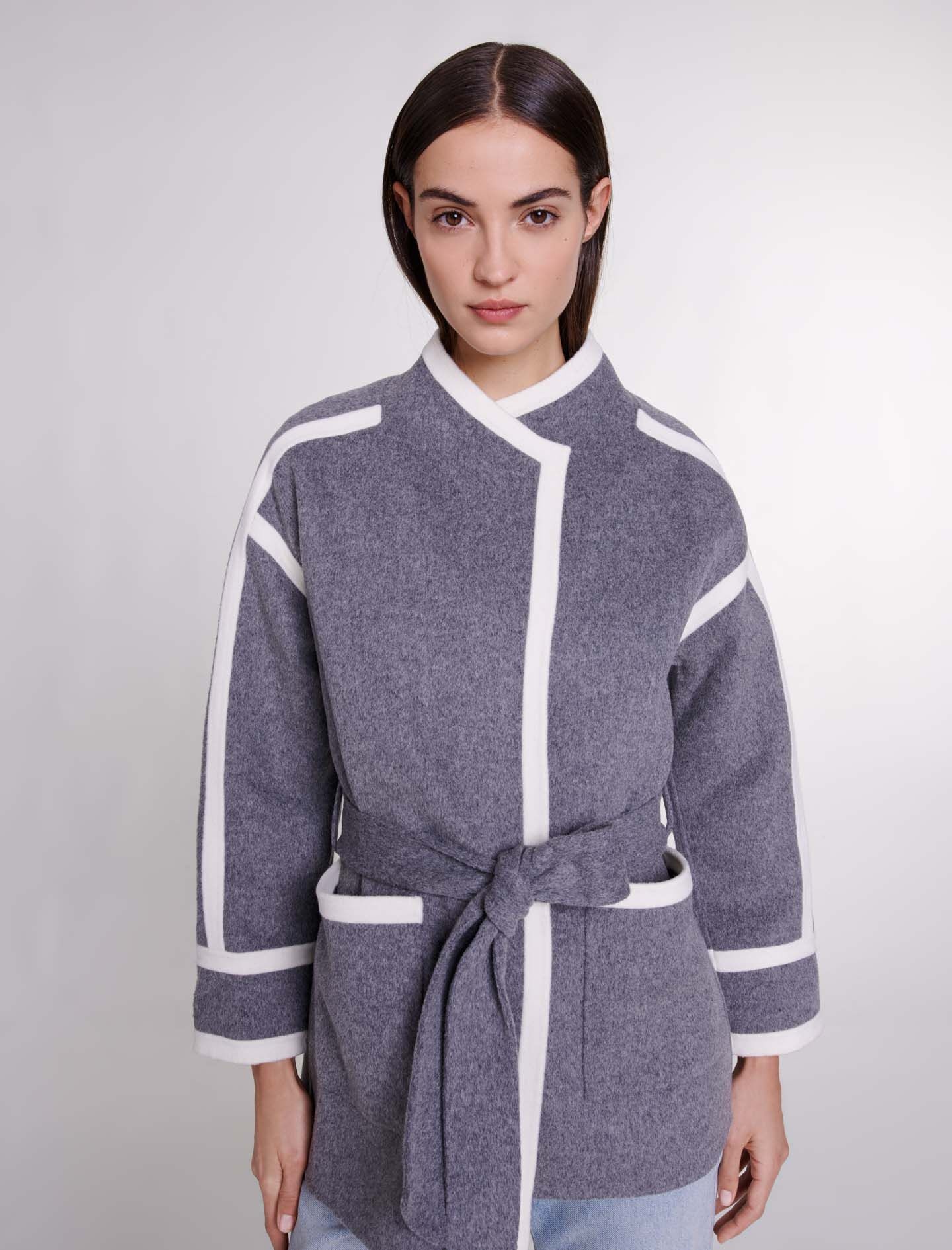 Short two-tone coat - 5