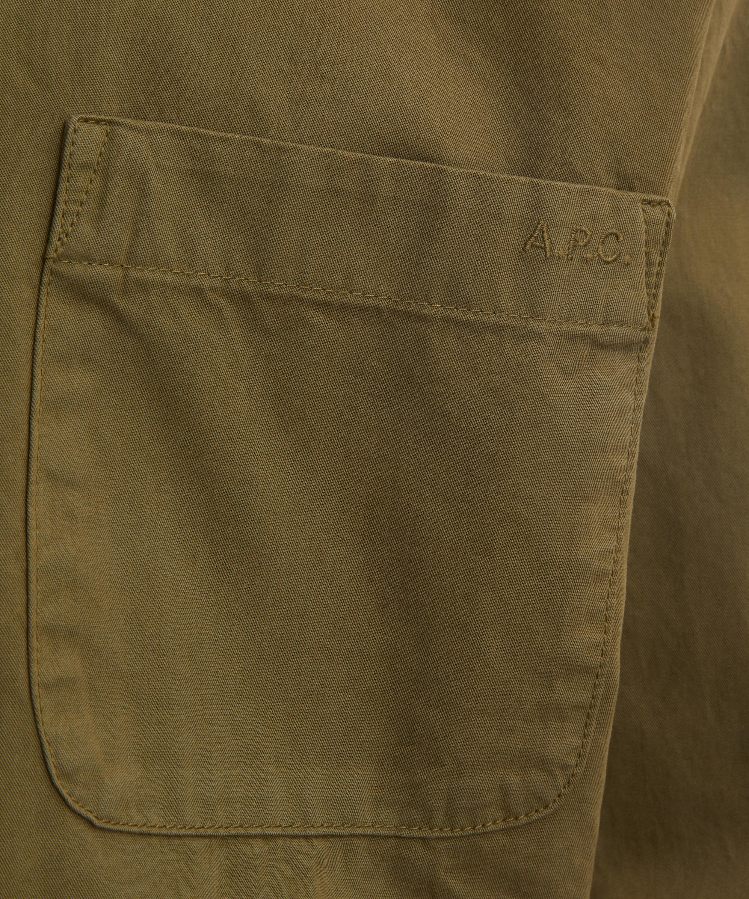 Khaki Malo Cotton Shirt - 5