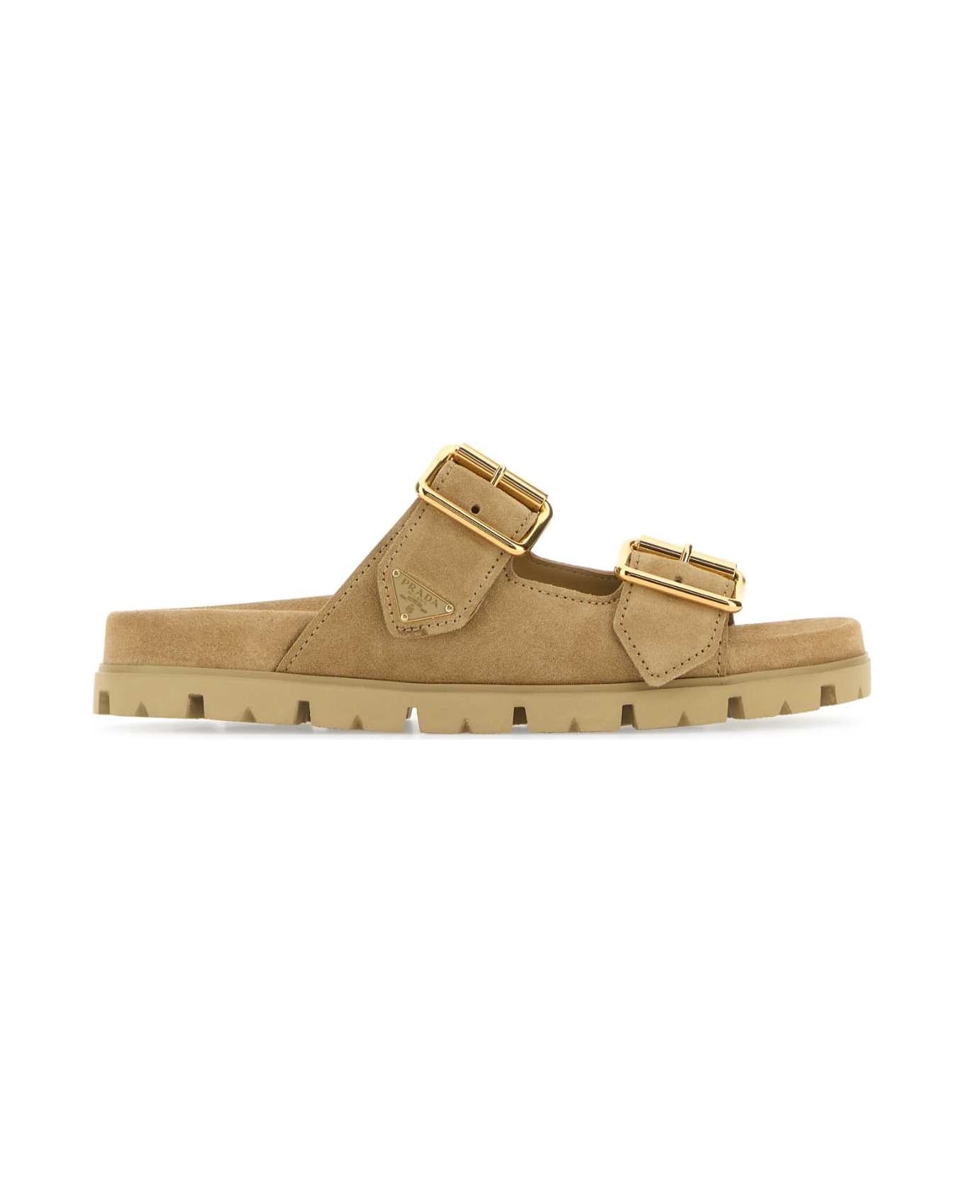 Sand Suede Slippers - 1
