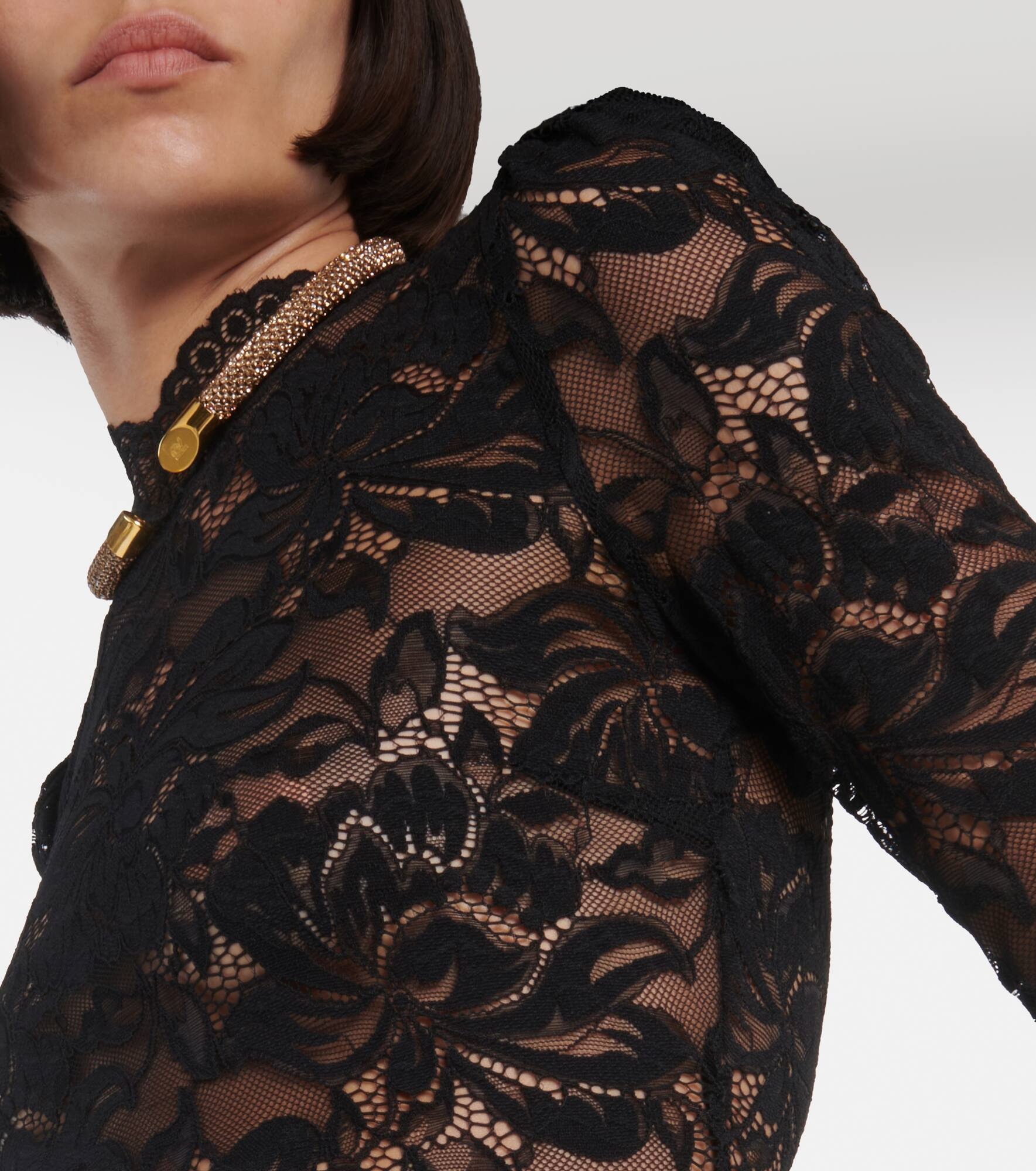 Floral lace top - 4