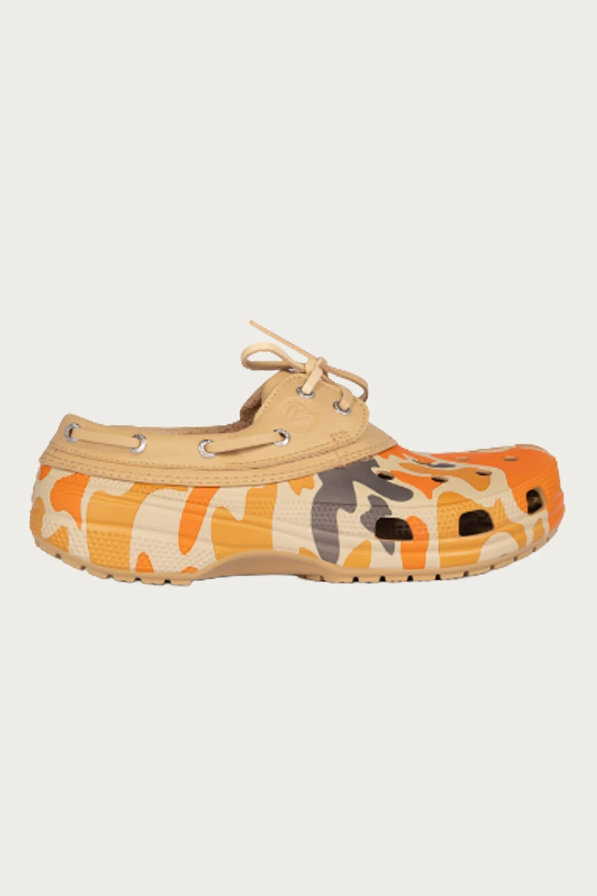 Classic Duck Camo Boat Shoe - Tan/Shocking Orange - 1