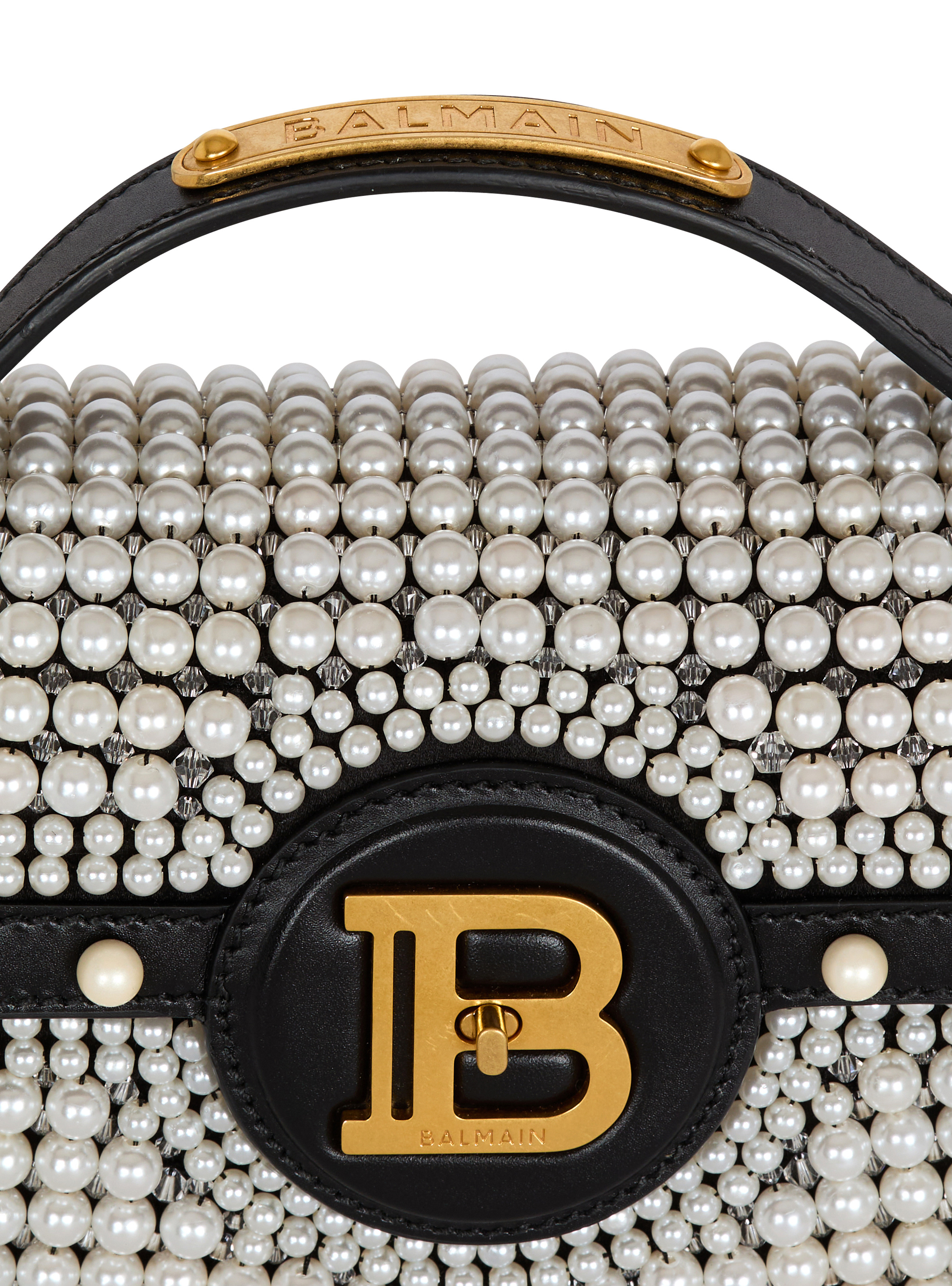 B-Buzz Dynasty bag in leather and embroidered satin - 7