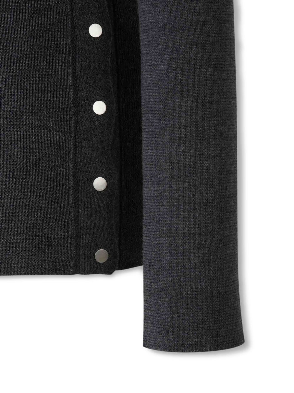 V-neck button-detail sweater - 4