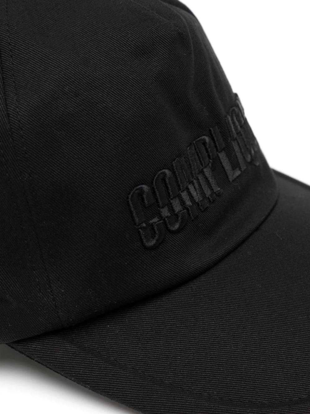 slogan-embroidered cotton baseball cap - 2