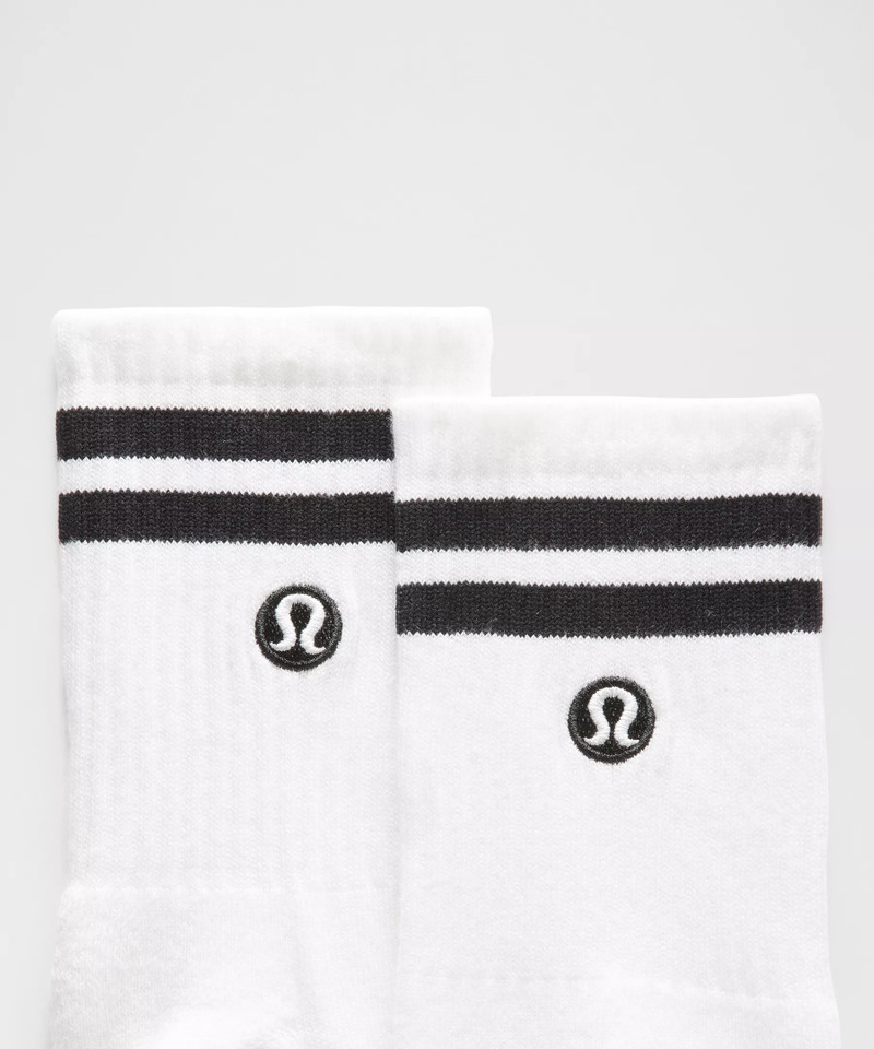 lululemon Unisex Daily Essential Quarter Socks 3 Pack *Stripe outlook