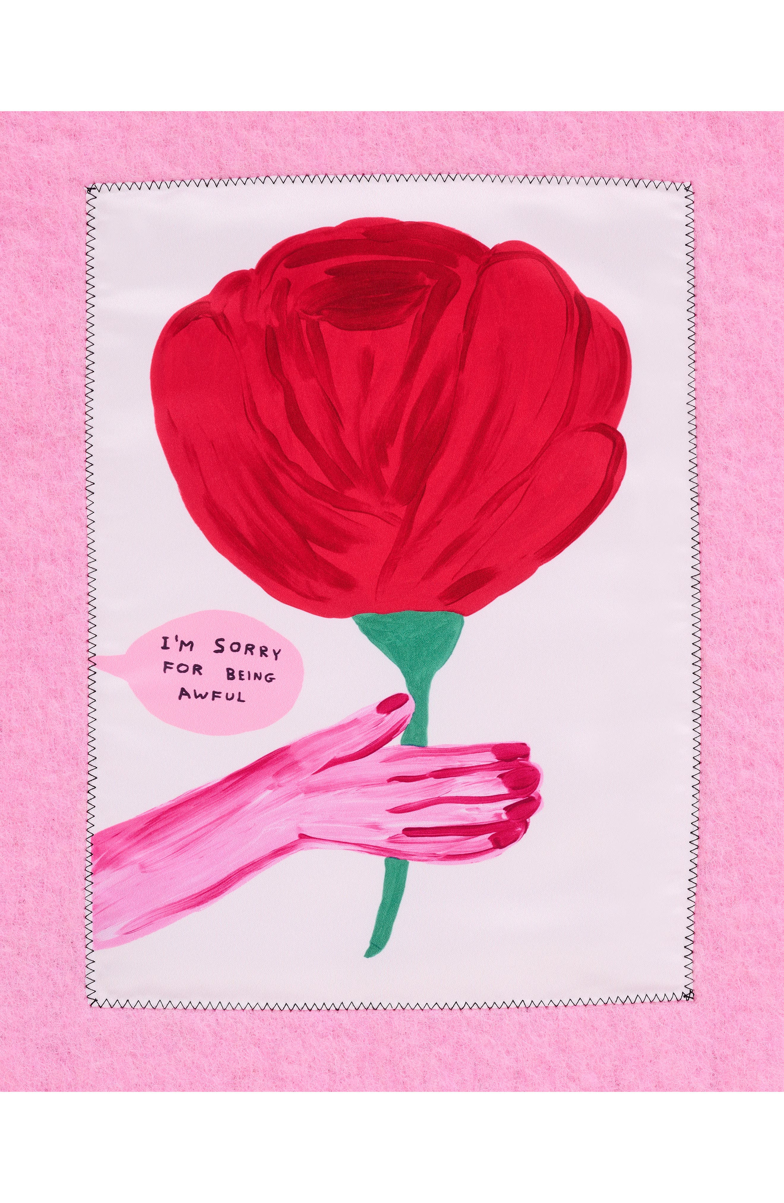 Marc Jacobs Oh Rose Appliqué Scarf in Pink Multi at Nordstrom - 5