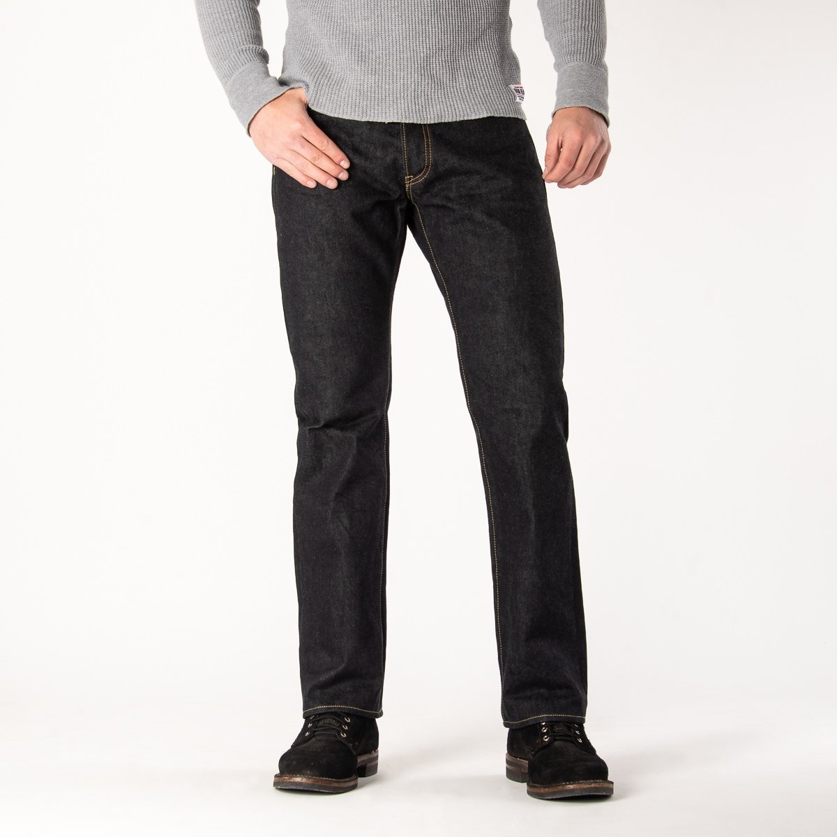 IH-634S-142 14oz Selvedge Denim Straight Cut Jeans - Indigo - 2