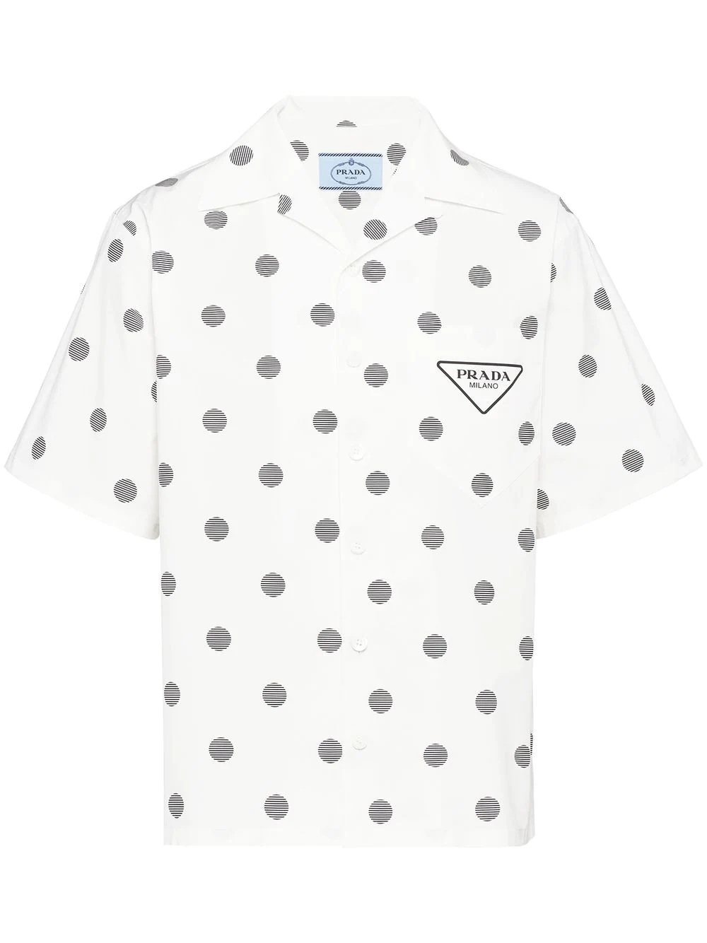 polka dot short-sleeve shirt - 1