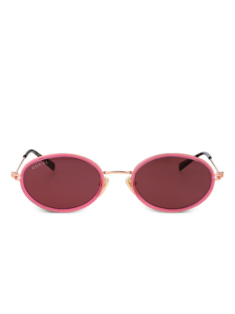 oval-frame sunglasses 1