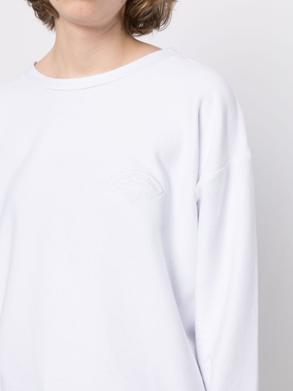 embroidered-logo sweatshirt - 5