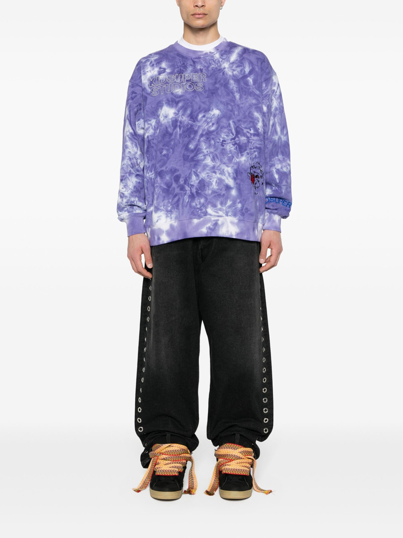 KidSuper logo-embroidered dyed sweatshirt outlook