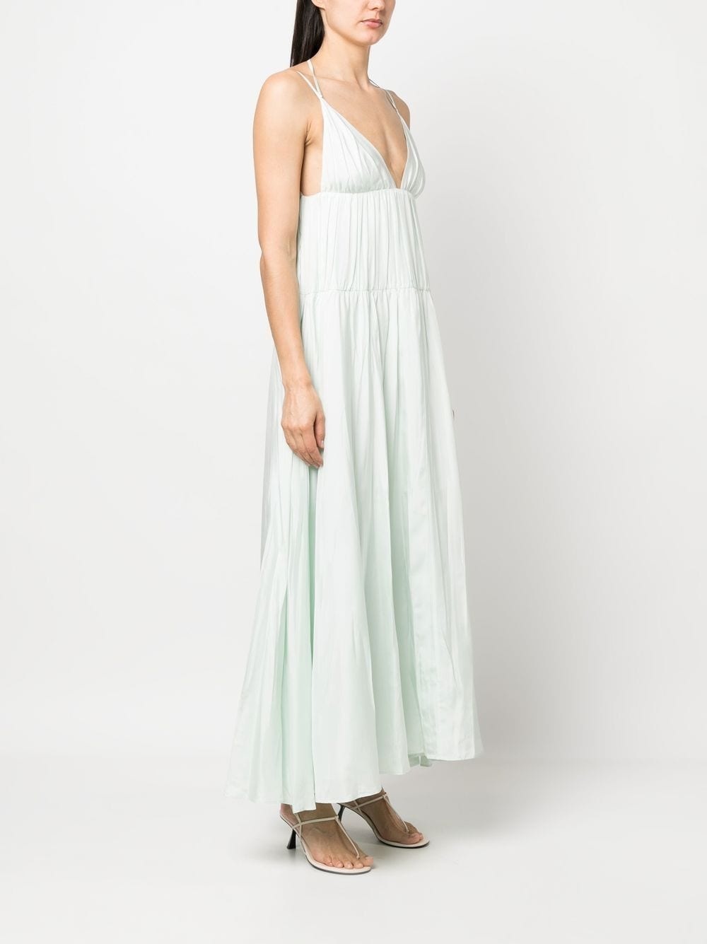 V-neck spaghetti-strap dress - 3
