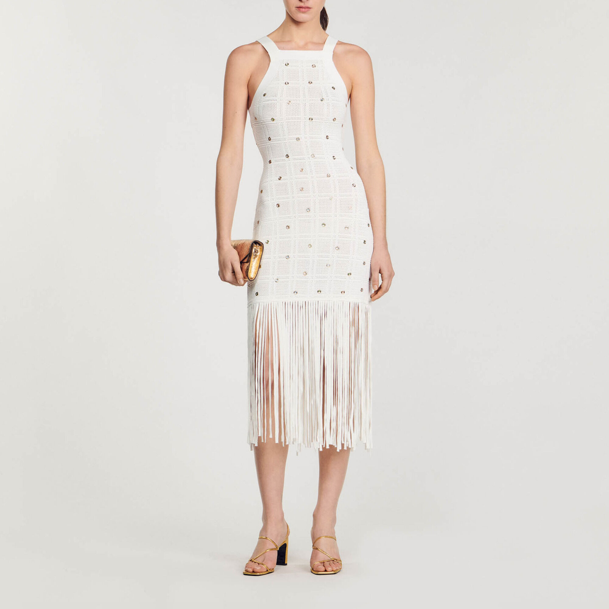 FRINGED MIDI DRESS - 2