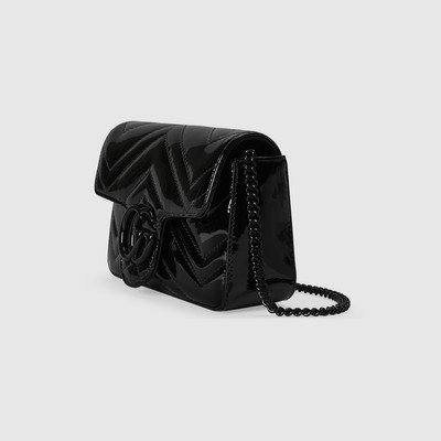 GUCCI GG Marmont patent super mini bag outlook