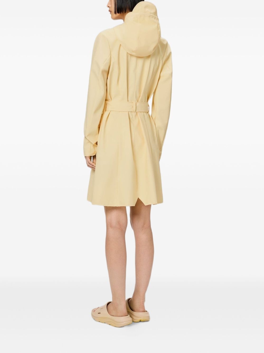 hooded trench coat - 4