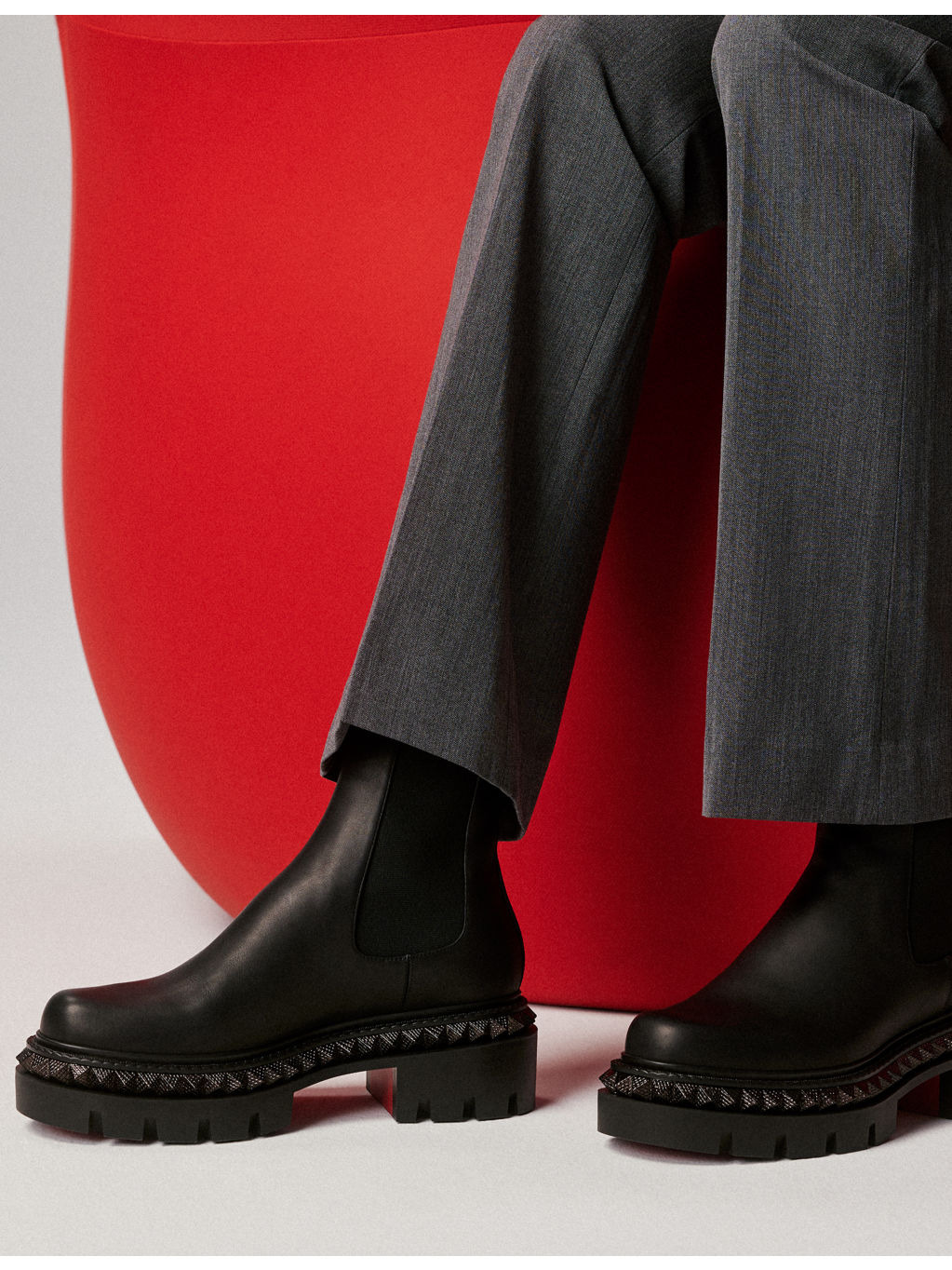 St Emilia Pyraclou Flat Leather Boots - 5