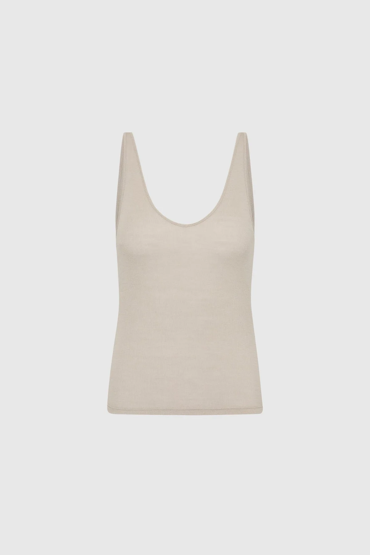 Baby Wool Scoop Cami - Soft Ash - 1