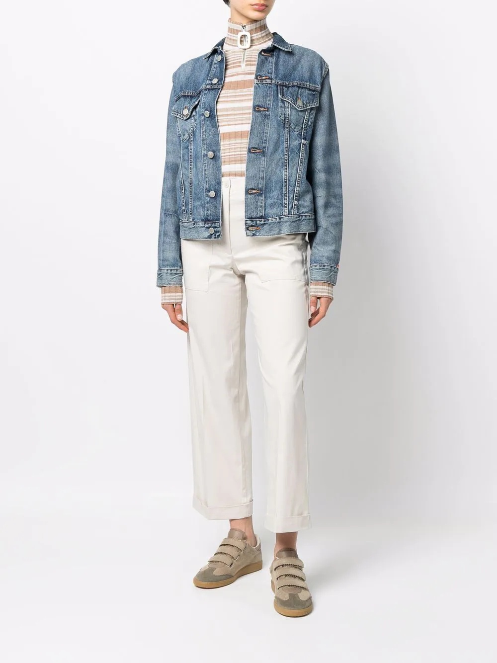 cropped-chino trousers - 2