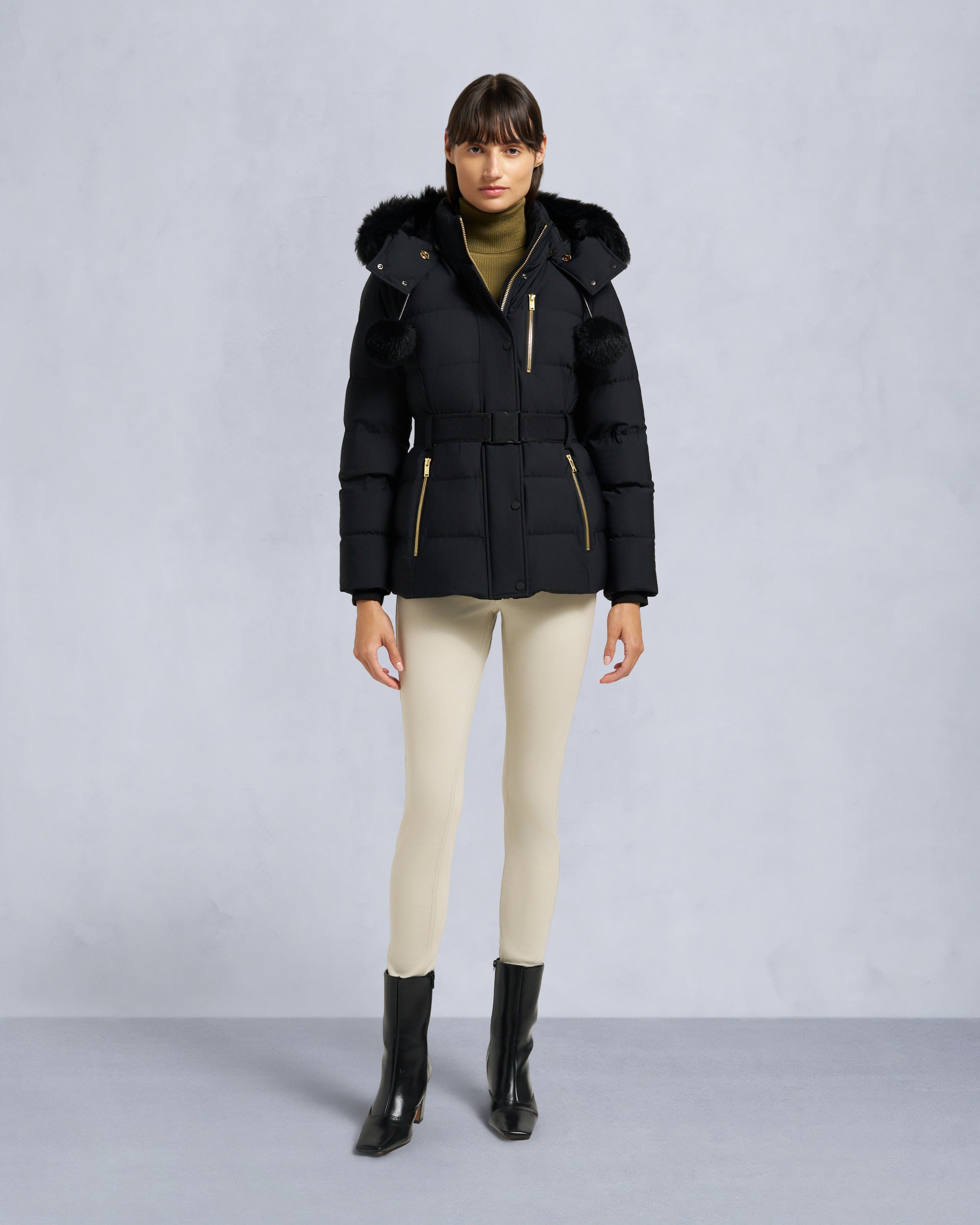 GOLD SERIES NYLUXE CAMBRIA SHEARLING JACKET - 2