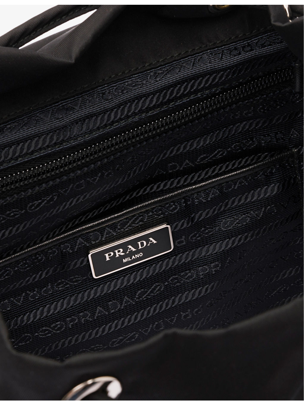 Logo-plaque recycled-polyamide backpack - 6