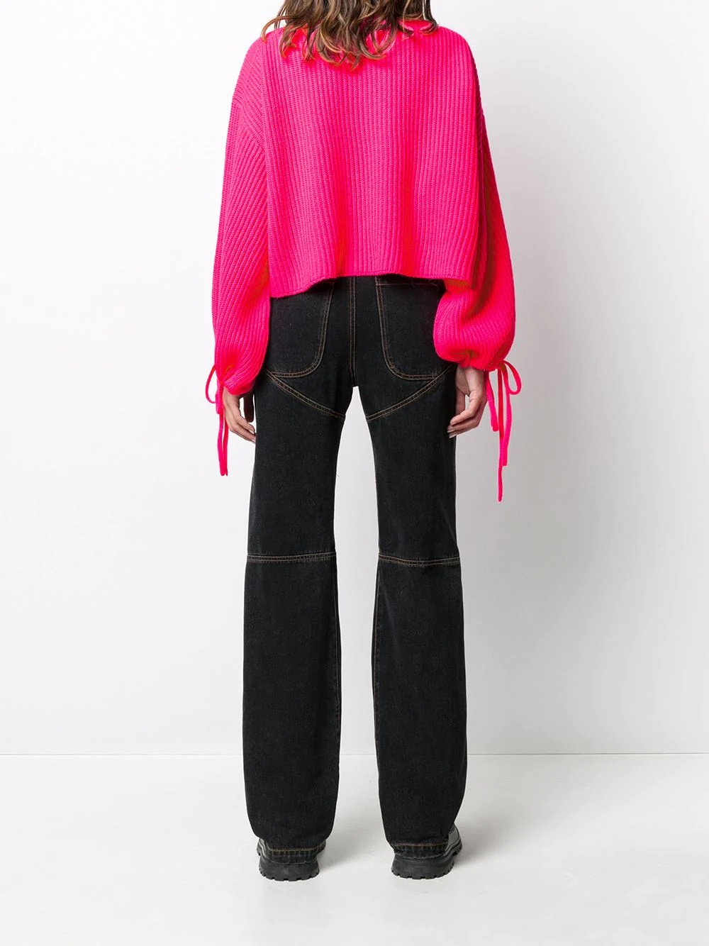 drawstring sleeves jumper - 4