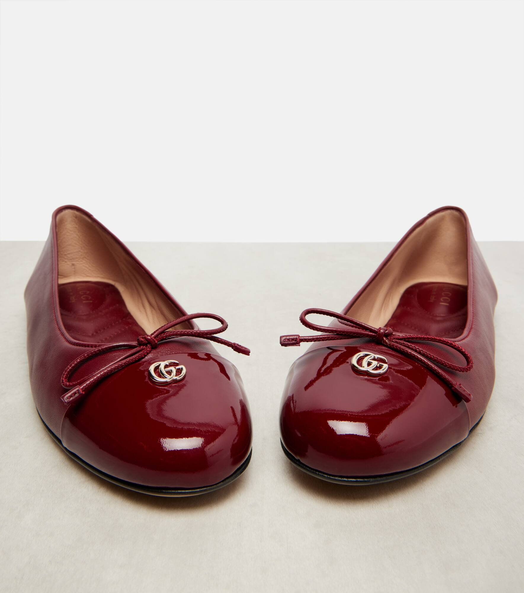 Double G leather ballet flats - 5