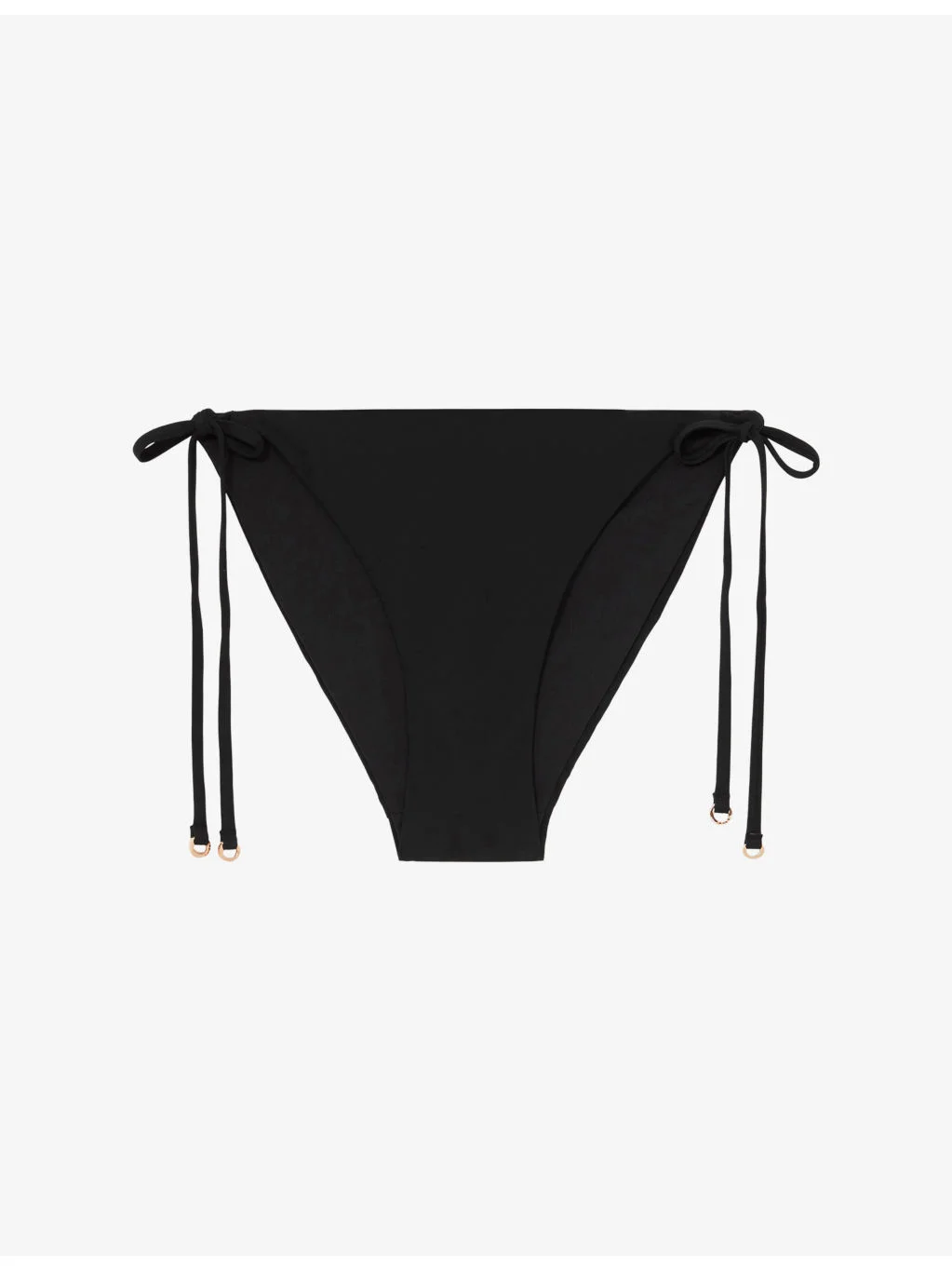 Riah Side-Tie Stretch-Woven Bikini Bottoms - 1