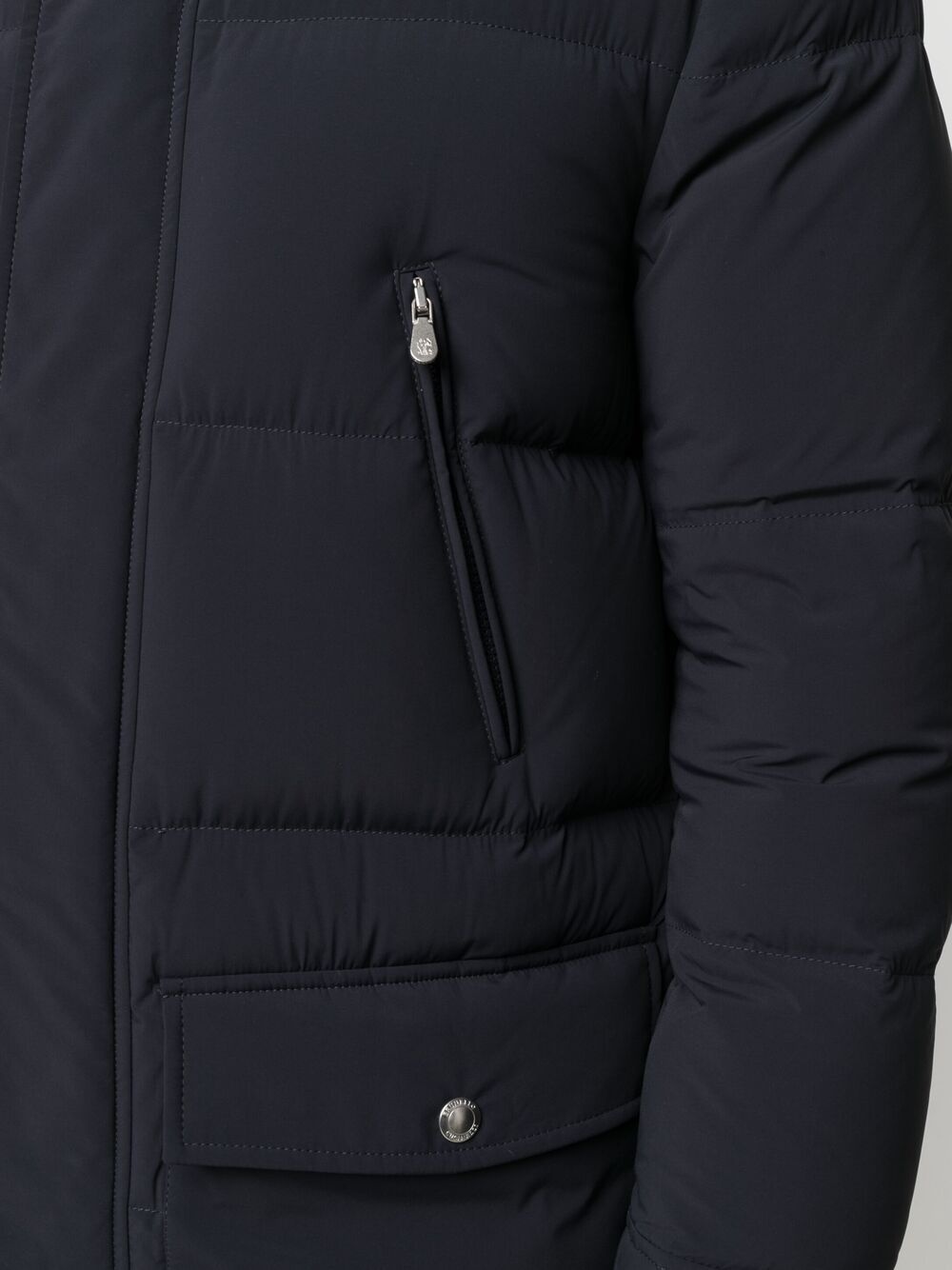 mid-length padded coat - 5