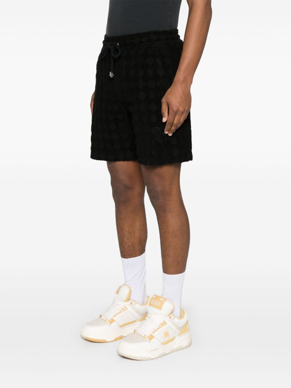 logo-embroidered shorts - 3