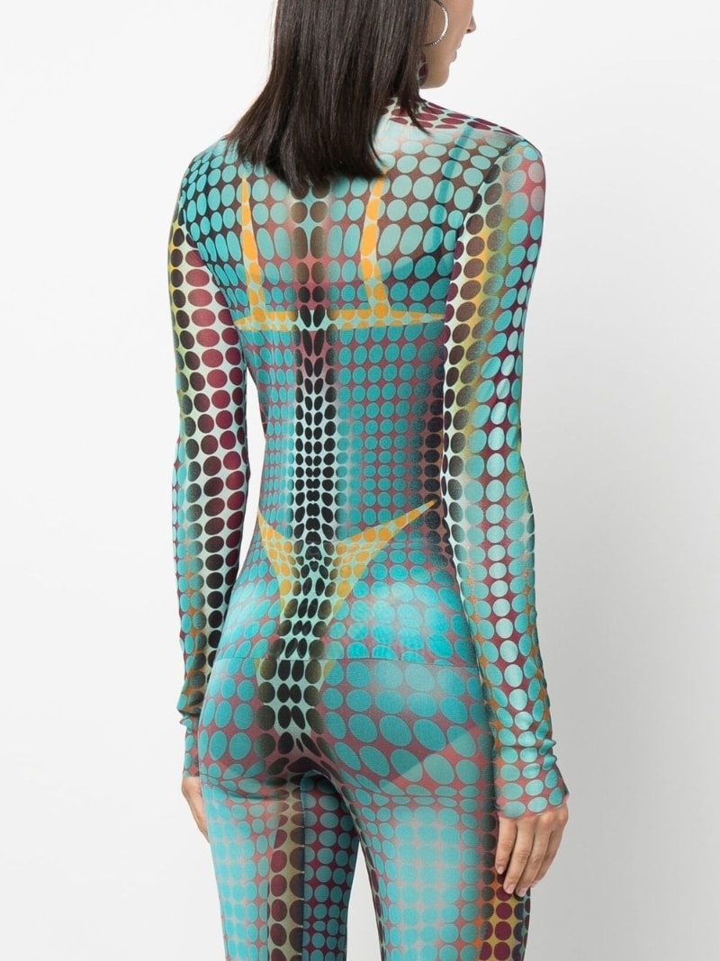 The Blue Dots Print Top - 4