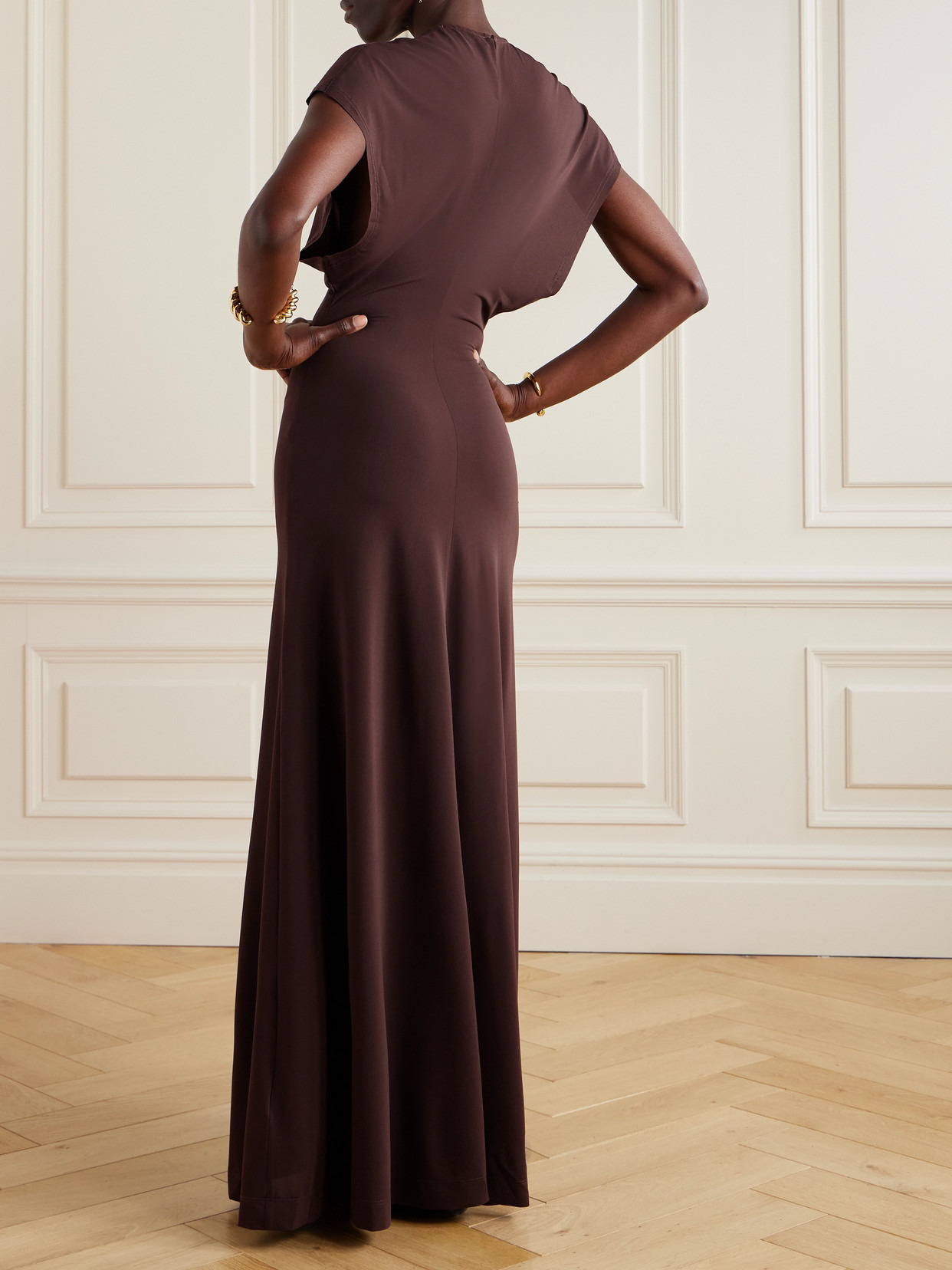 Vida Stretch Recycled-jersey Maxi Dress - 3