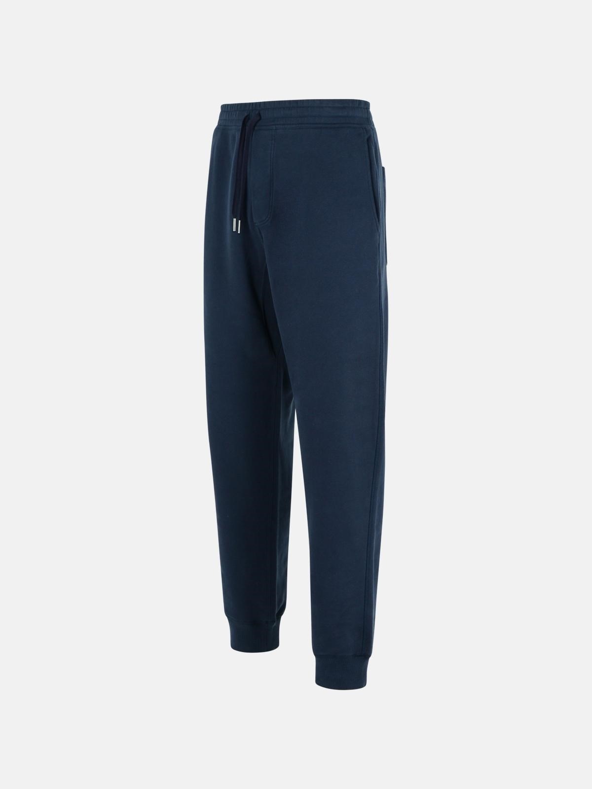 'TRAVEL' BLUE COTTON PANTS - 2