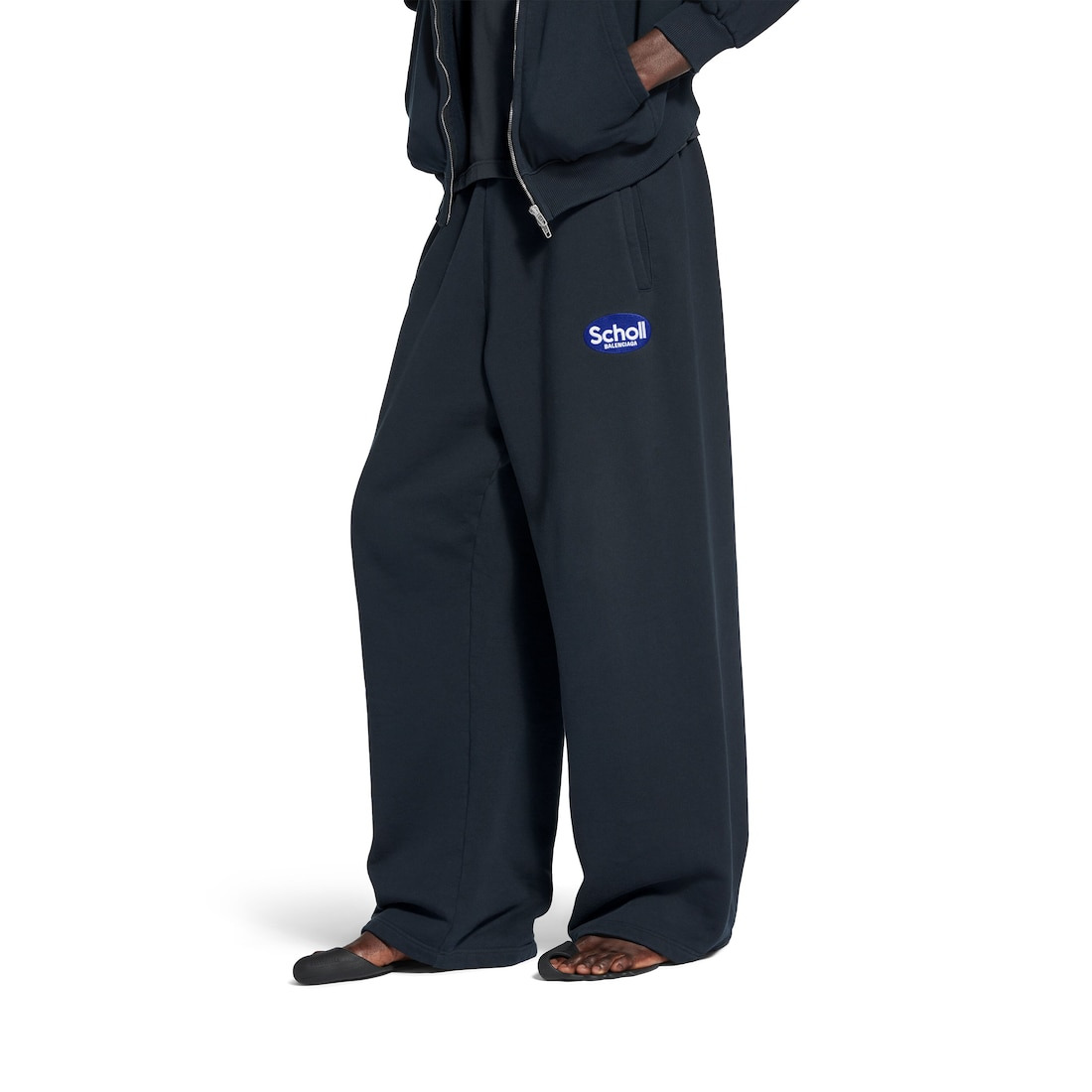 Men's Balenciaga I Scholl Baggy Sweatpants in Black Faded - 5