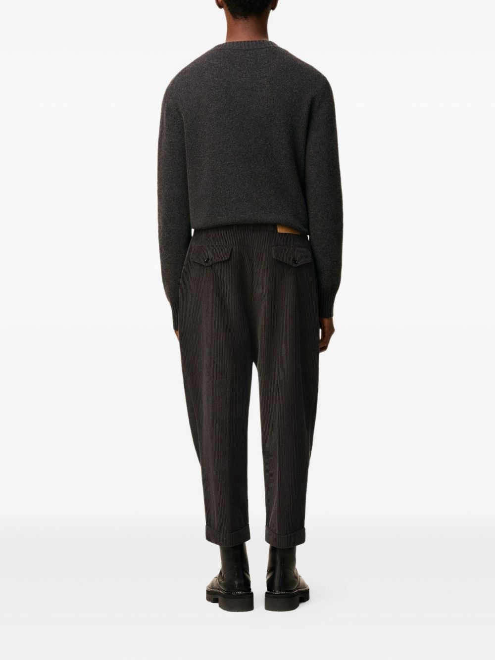 pleated cuffed trousers - 4