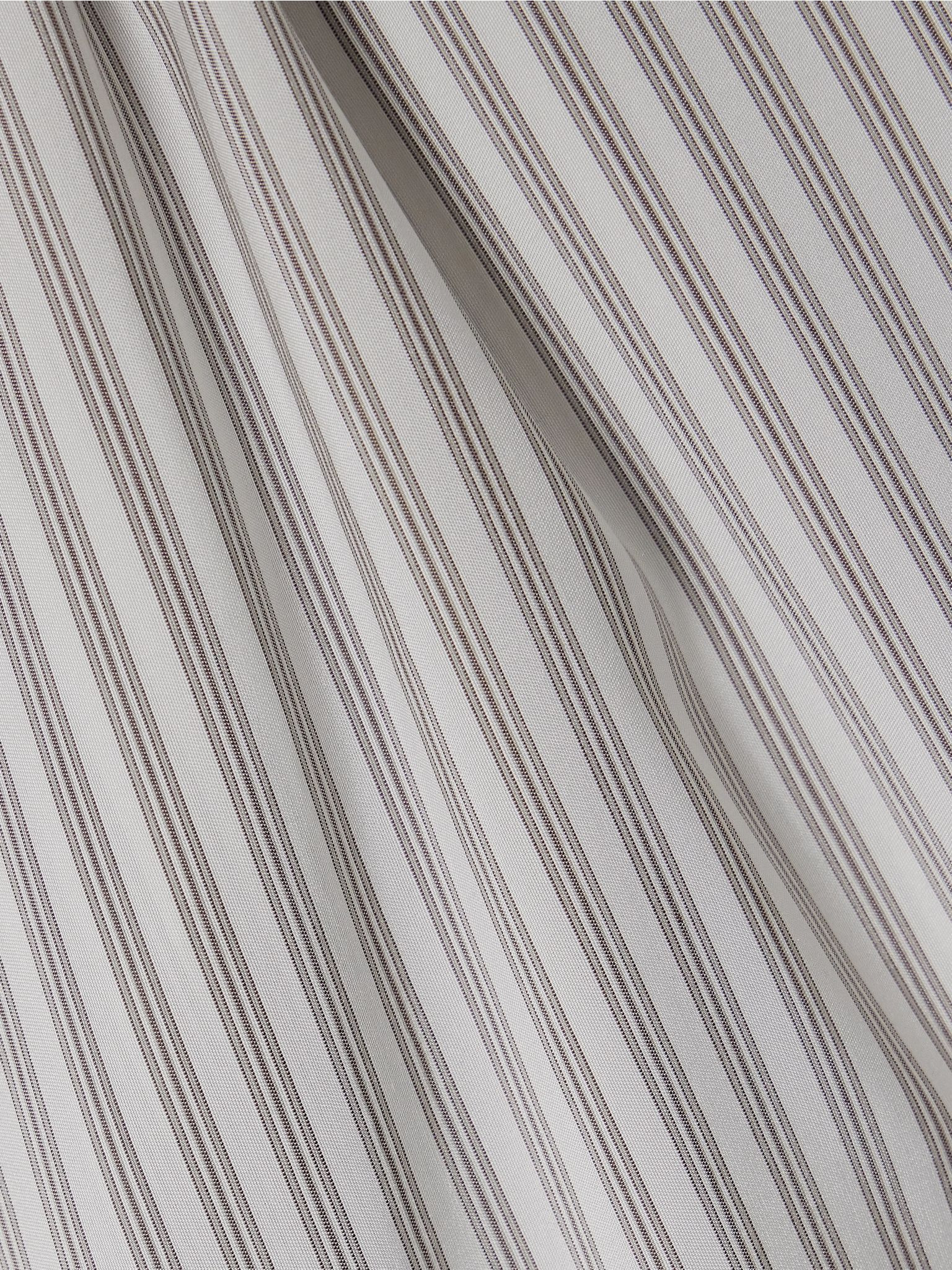 Vanda striped silk shirt Light gray - 5