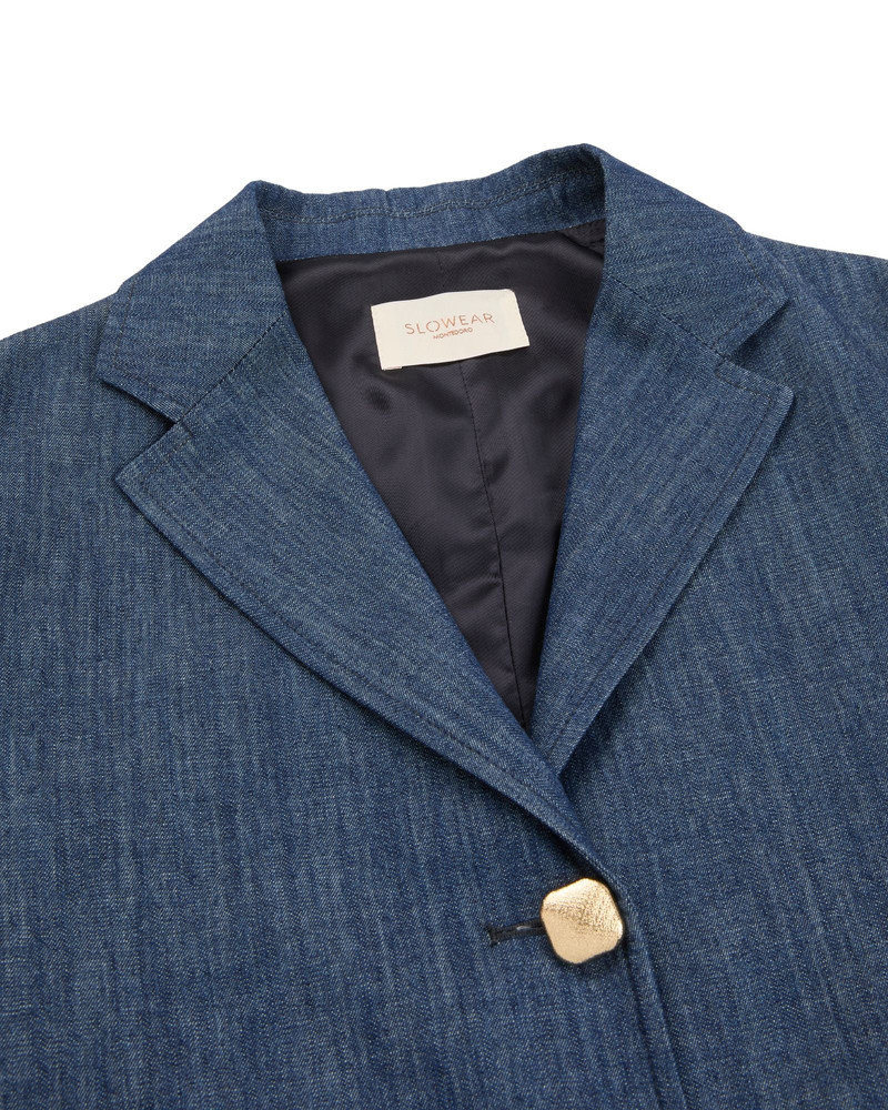 SLOWEAR Boxy-fit denim jacket outlook