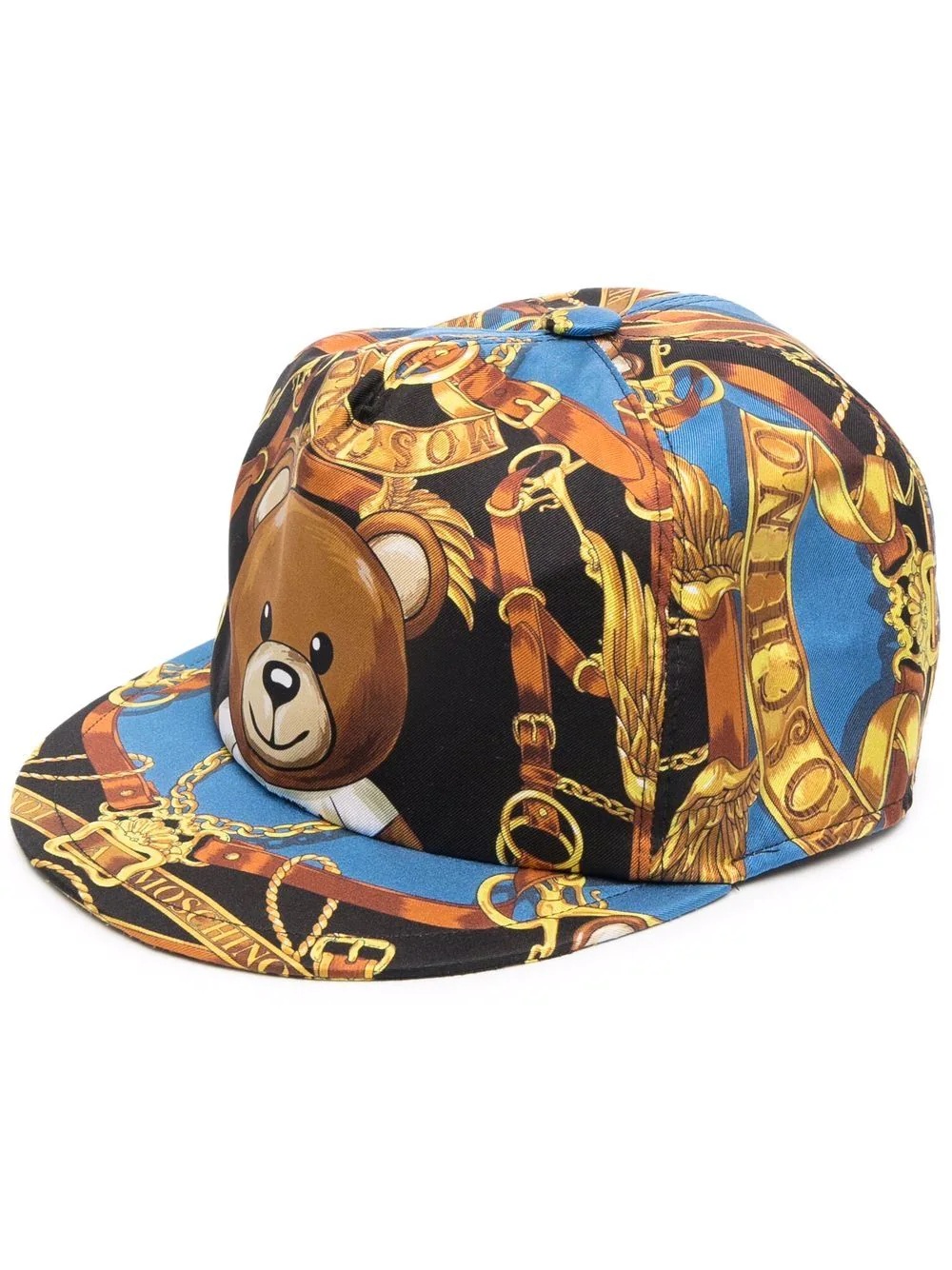 teddy-bear graphic-print cap - 1