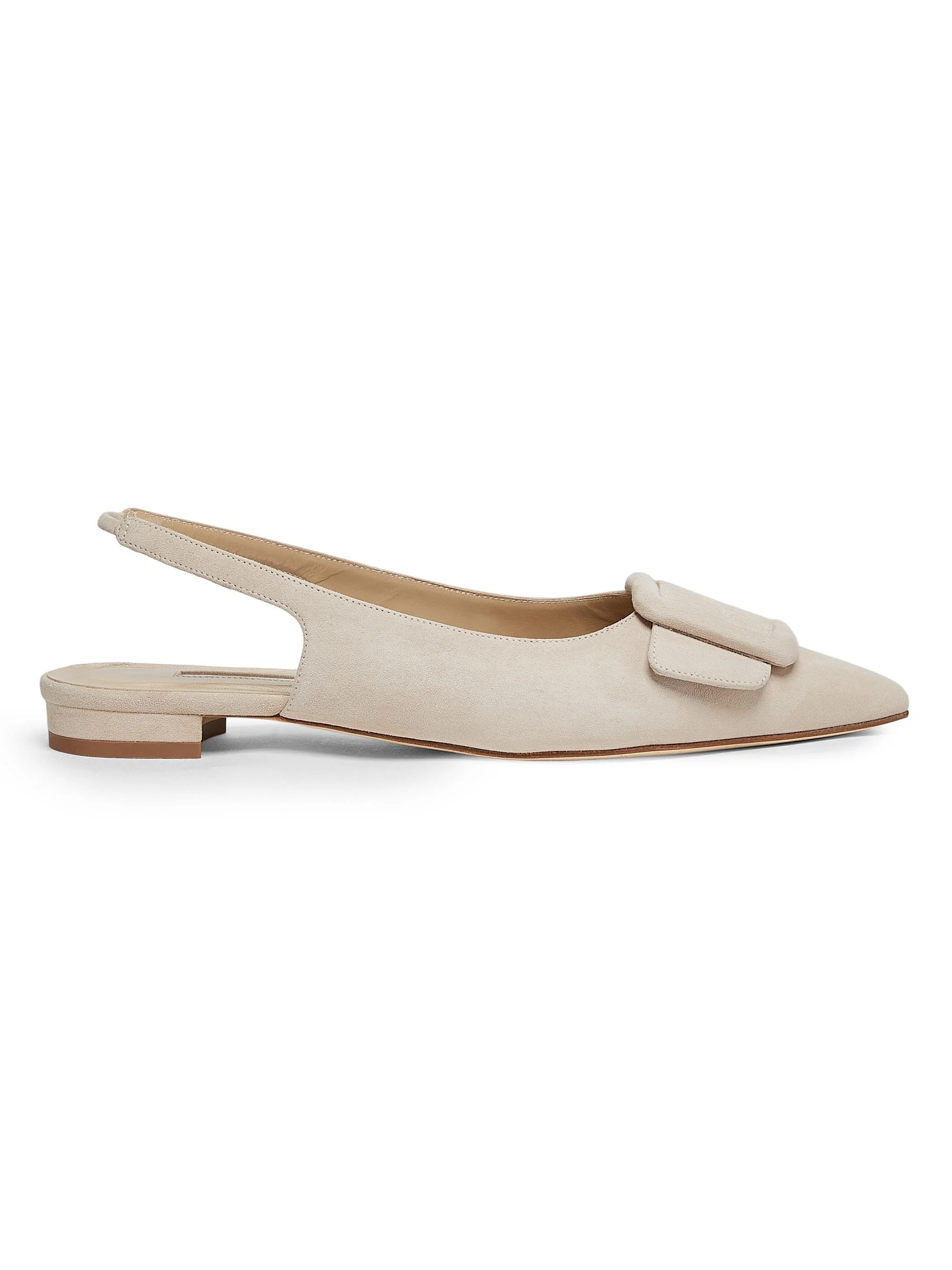 Women's Maylura Suede Slingback Flats - Medium Beige - 1
